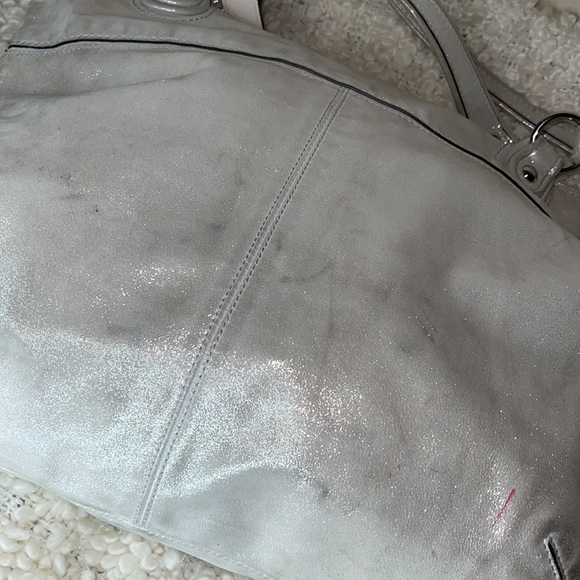 Coach Tote Hobo Handbag Silver - Picture 8 of 13